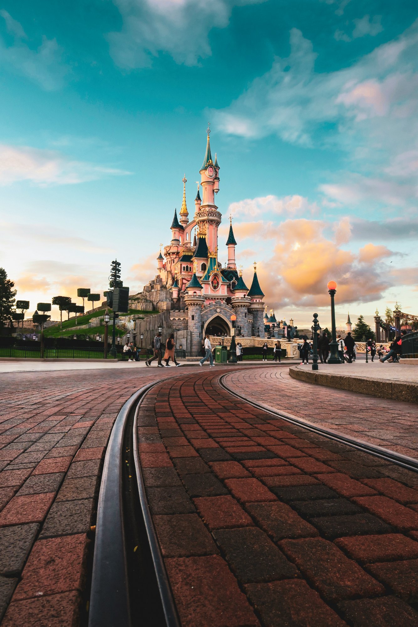 Disney castle at Orlando theme park
